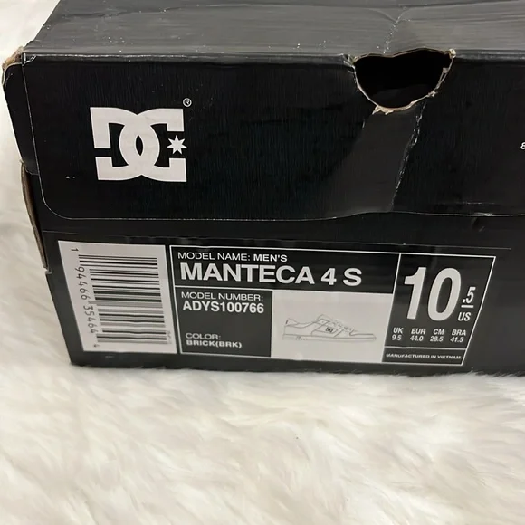DC Shoes Manteca 4S  Sneakers Brick Color Men Size 10.5 New - Picture 4 of 4